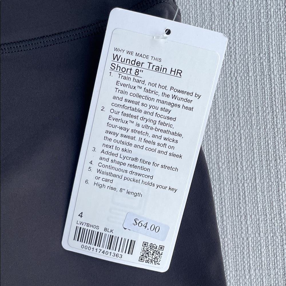 NWT lululemon Wunder Train High-Rise Short 8" - size 4 - Picture 4 of 16